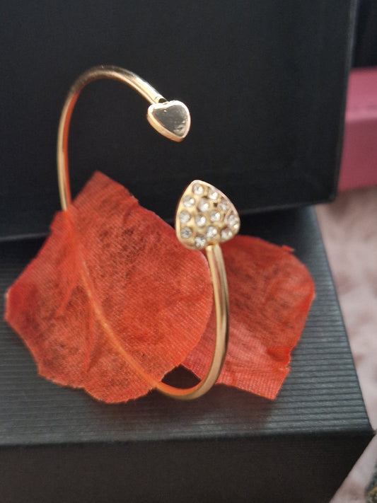 Bracelets duo coeur et strass