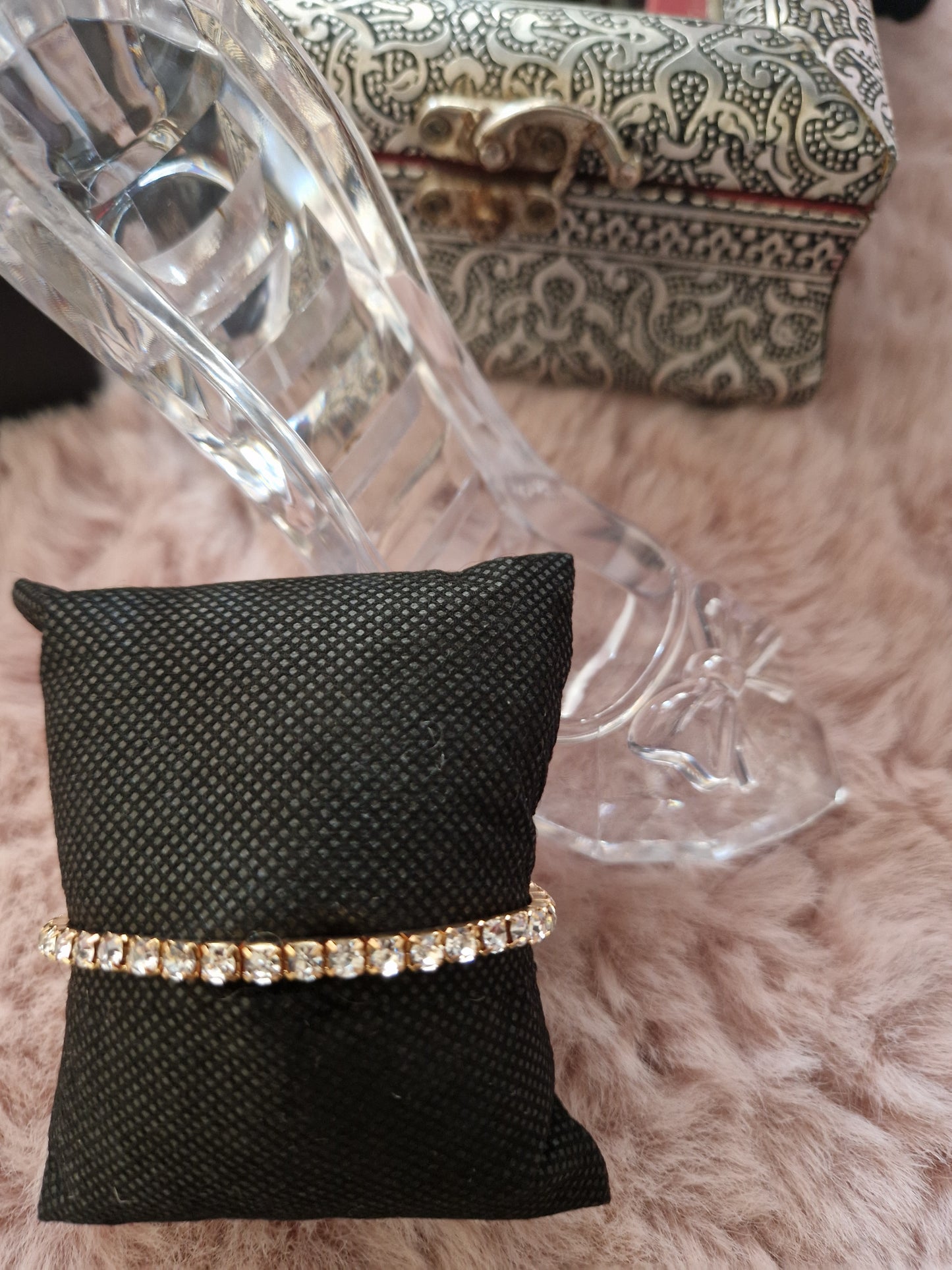 Bracelets duo coeur et strass
